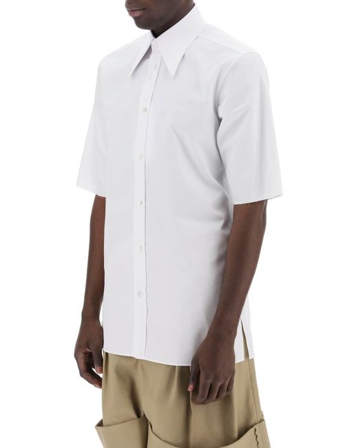 Maison Margiela White "Shirt With Studded for men