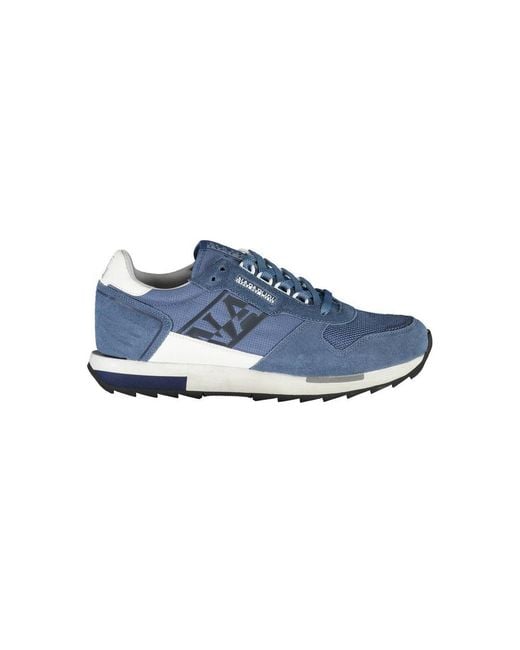 Napapijri Blue Polyester Sneaker for men