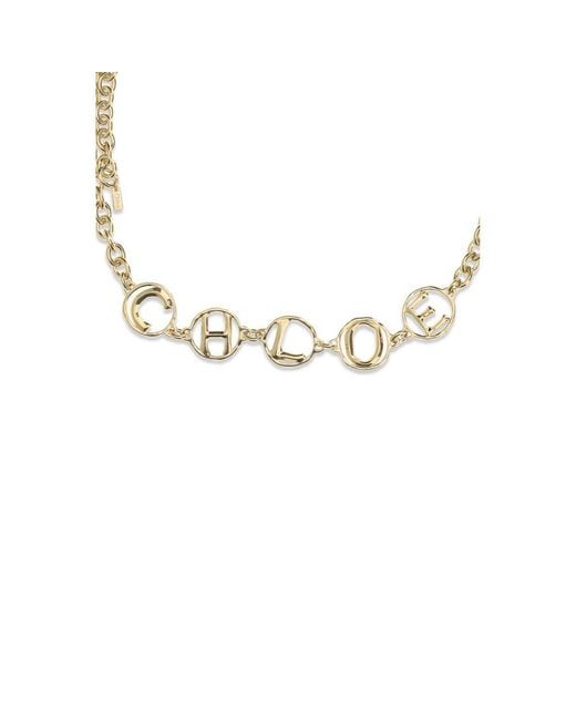 Chloé Metallic Brass High-Waist Belt
