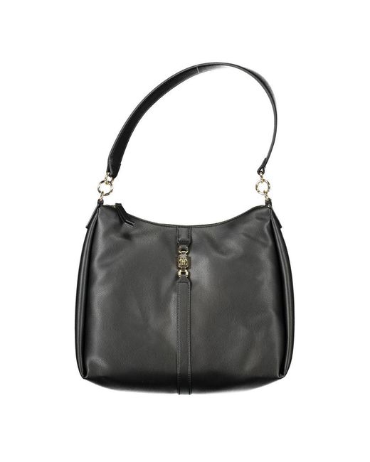 Tommy Hilfiger Black Polyester Shoulder Bag