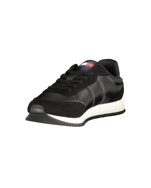Tommy Hilfiger Black Polyurethane Men Sneaker for men