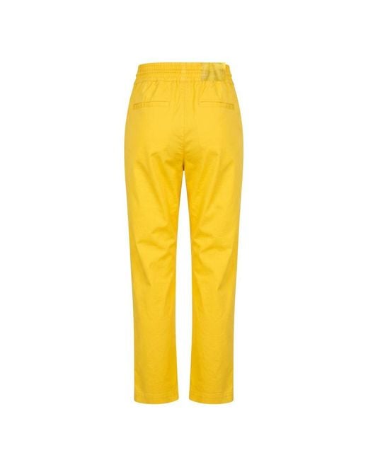Trussardi Yellow Cotton Pant