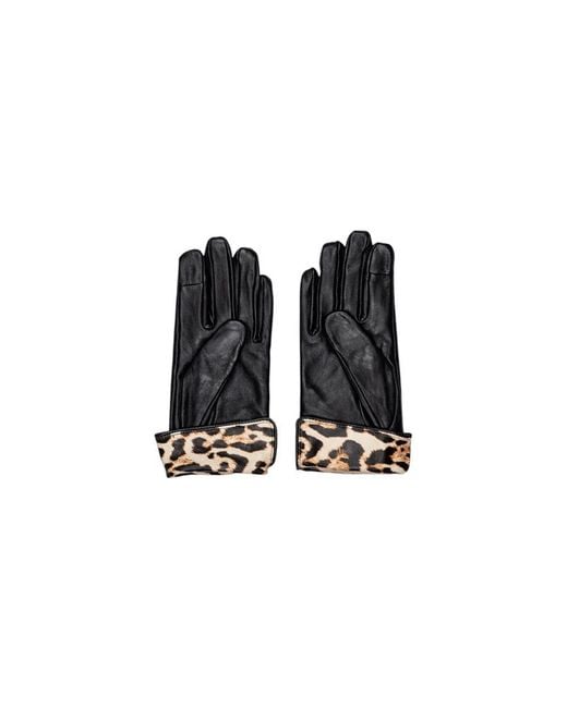 Pieces Black Leather Gloves