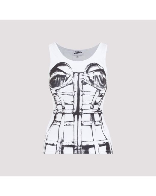 Jean Paul Gaultier White And Black Trompe