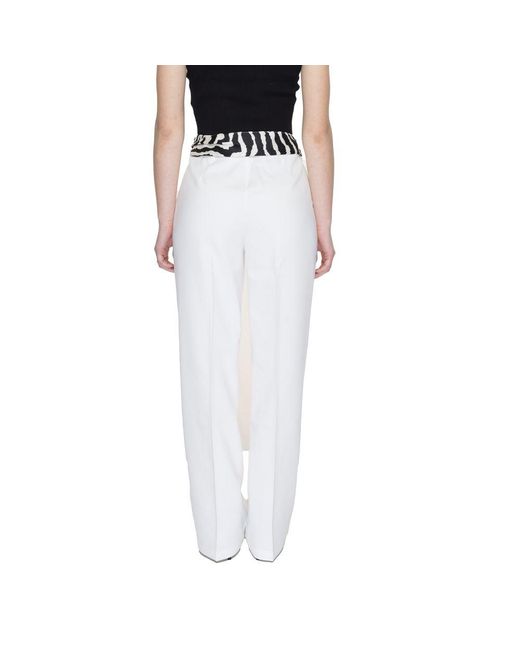 ONLY Black White Polyester Jeans & Pant
