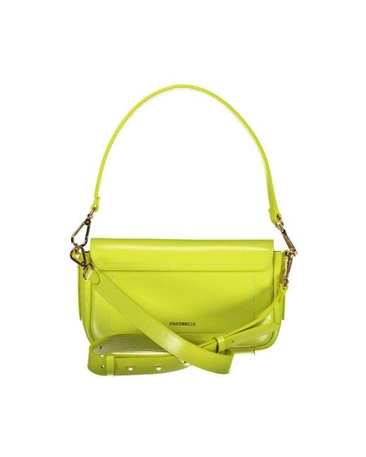 Coccinelle Yellow Leather Handbag