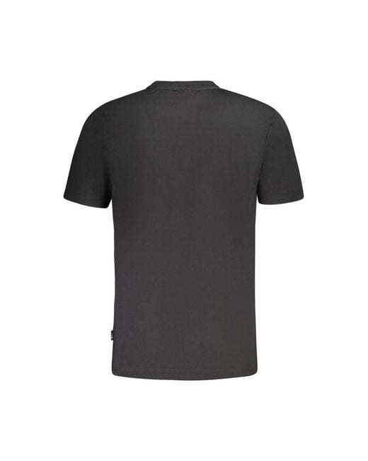 Fila Black Arch Logo Tee Short Sleeve Crew Neck for men