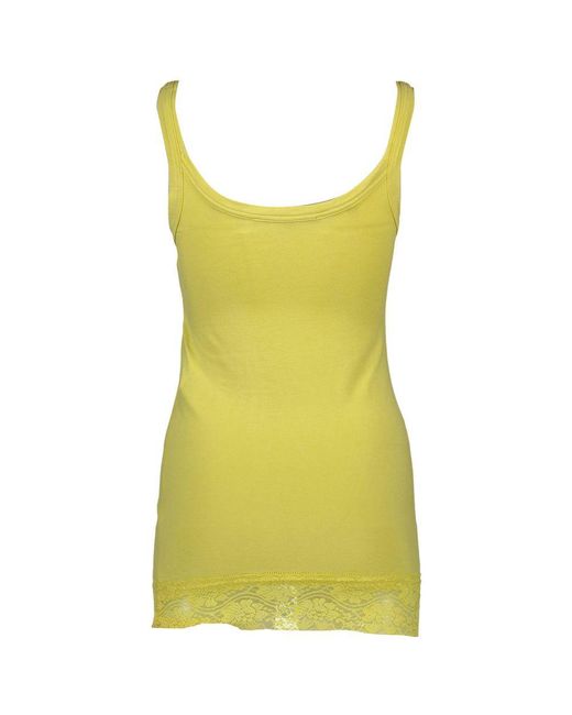 Silvian Heach Yellow Cotton Top