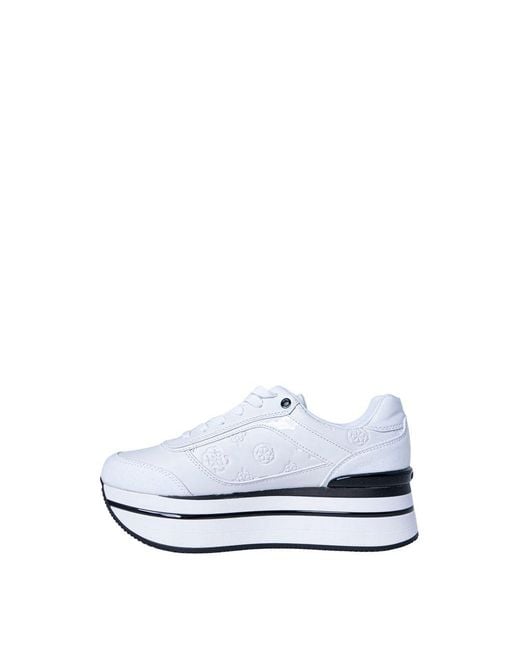 Guess White Polyester Sneaker