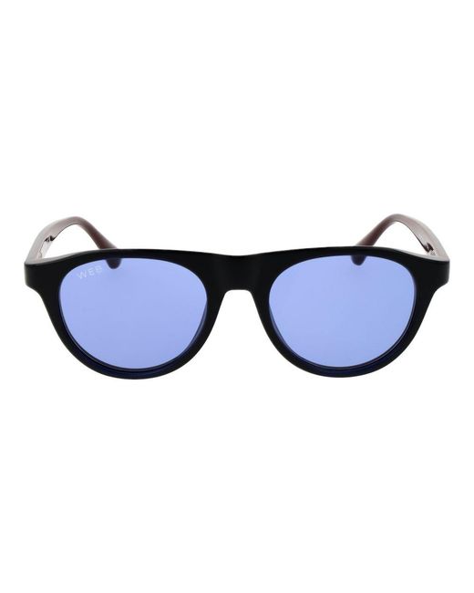 Web Blue Plastic Sunglasses for men