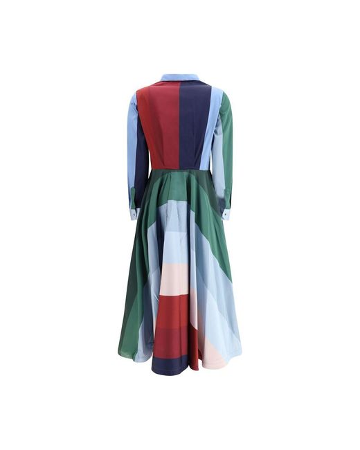 Sara Roka Blue Chemisier Dress