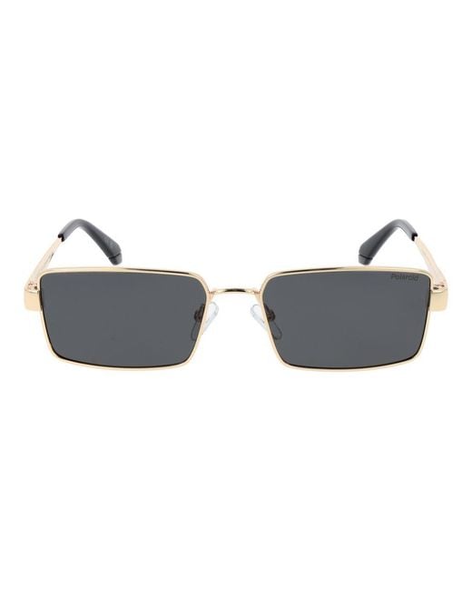 Polaroid Metallic Gold Metal Sunglasses for men