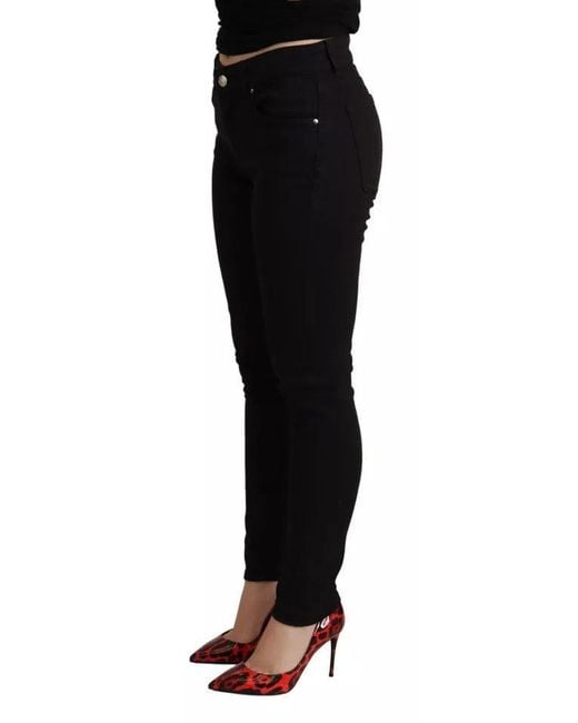 Dolce & Gabbana Black Cotton Stretch Skinny Denim Jeans