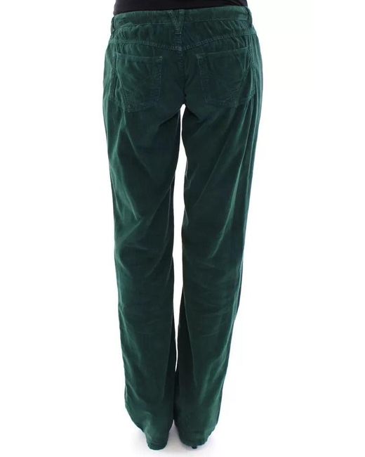 Dolce & Gabbana Green Cotton Corduroys Slimmy Fit D&g Pants