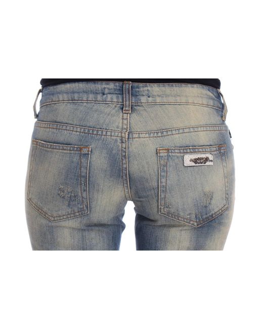 Roberto Cavalli Gray Elegant Slim Bootcut Jeans