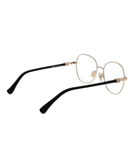 Max Mara Metallic Gold Metal Glasses (frames)
