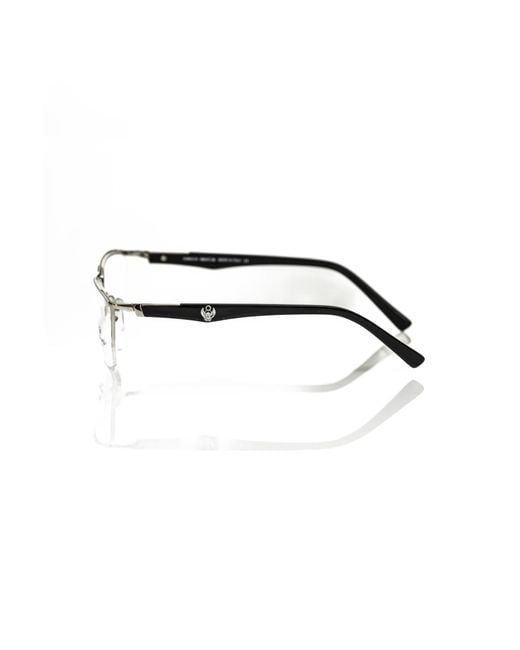 Frankie Morello Black Elegant Clubmaster Eyeglasses