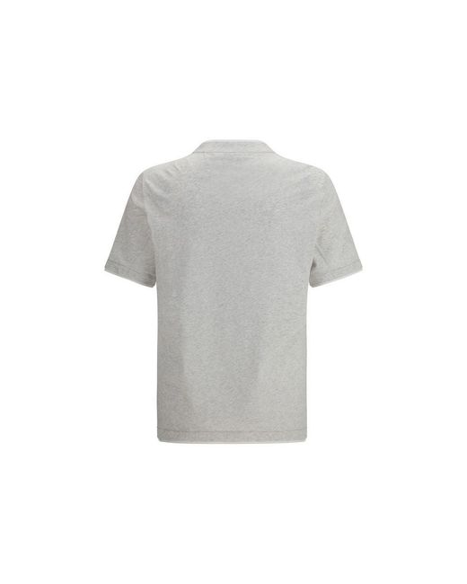 Brunello Cucinelli Gray Cotton T for men