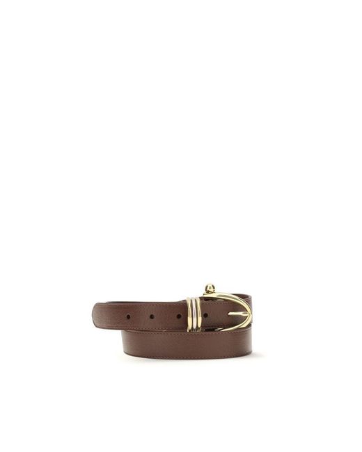 Chloé Brown Calf Leather Bos Taurus Belt