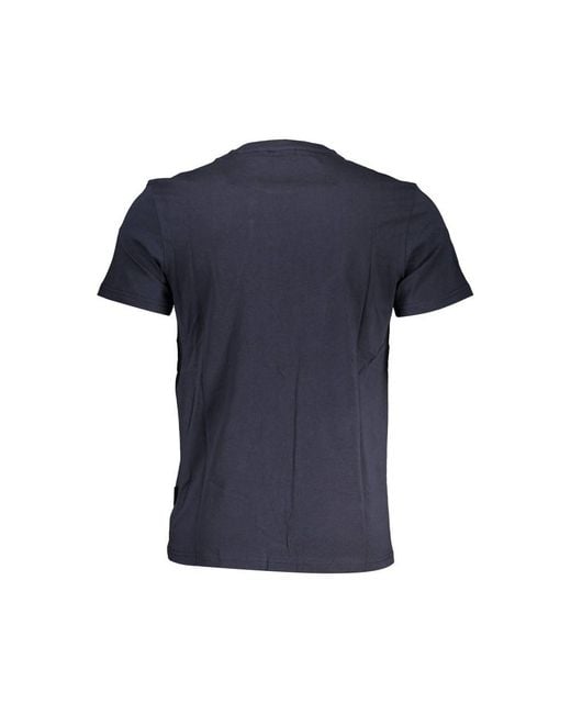 Napapijri Blue Cotton T-Shirt for men