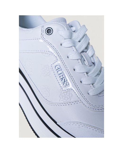 Guess White Polyester Sneaker