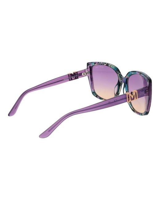 MARCIANO BY GUESS Purple Acetate Sunglasses