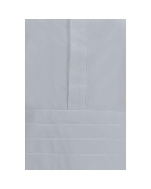Sacai Blue White Cotton Dress Shirt