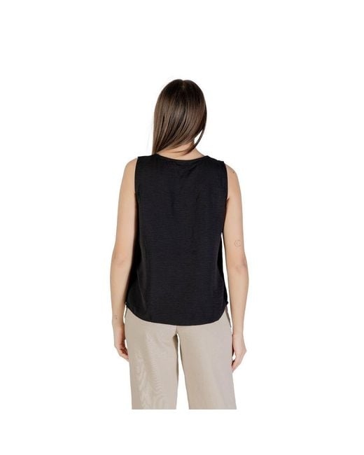 ONLY Black Recycled Polyester Tank Top