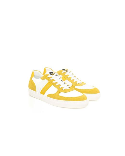 Cerruti 1881 Yellow Cow Leather Sneaker for men