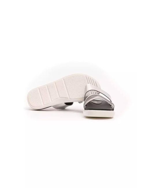 Péché Originel Metallic Silver Polyethylene Sandal