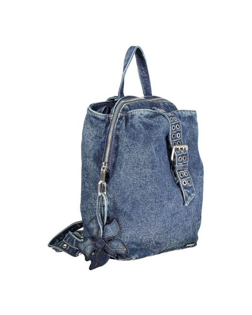 Desigual Blue Cotton Backpack