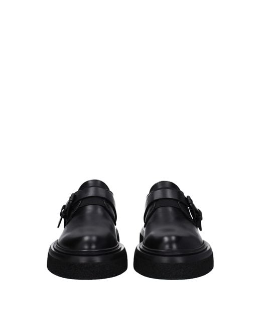 Max Mara Black Leather Oxfords And Derby for men