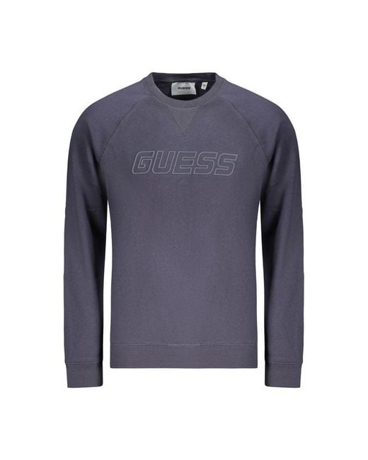 Guess Blue Cotton Men's Sweatshirt for men