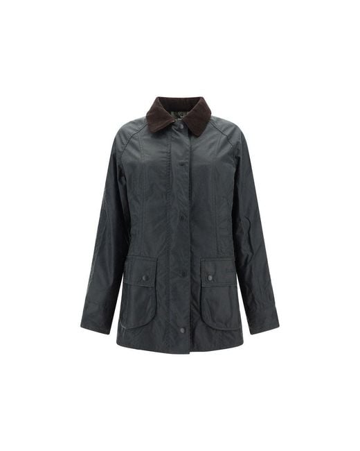 Barbour Gray Bicolor Cotton Clothing