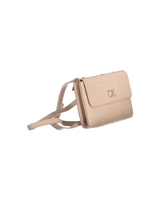 Calvin Klein Pink Polyester Handbag