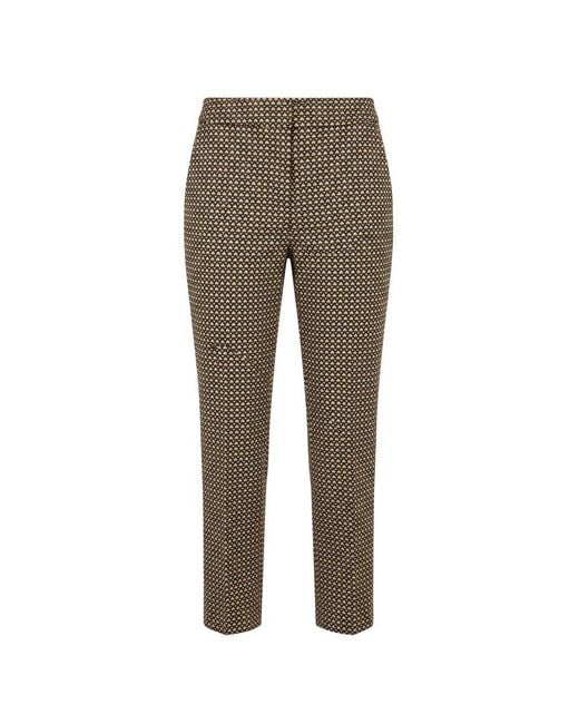 Trussardi Gray Black Polyester Pant