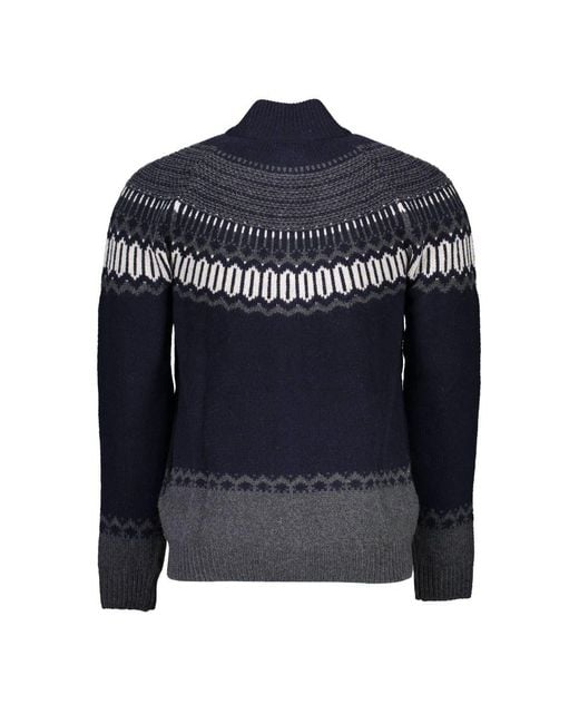 Gant Blue Wool Sweater for men