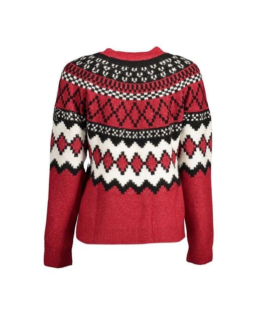 Desigual Red Polyester Sweater