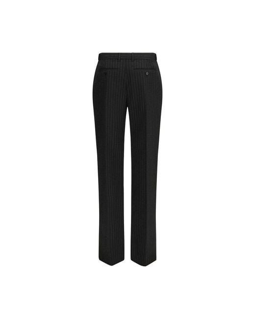 McQueen Black Wool Oves Aries Dress Pants