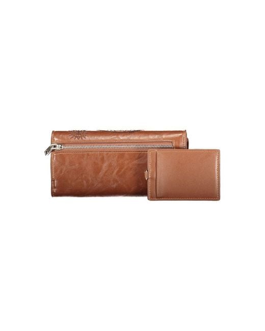 Desigual Brown Polyurethane 's Wallet