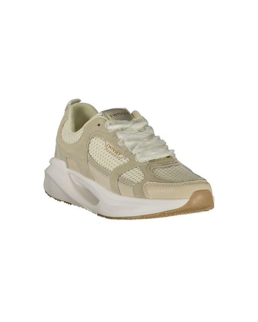 Twinset Multicolor Beige Fabric S Sneaker