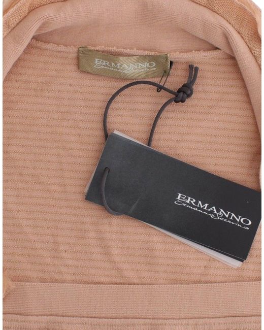 Ermanno Scervino Blue Chic Striped Wool Blend Sweater