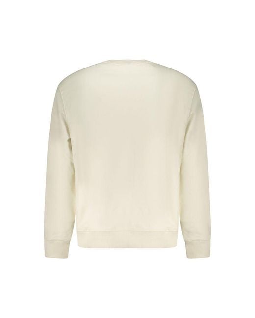 Calvin Klein White Cotton Sweater for men