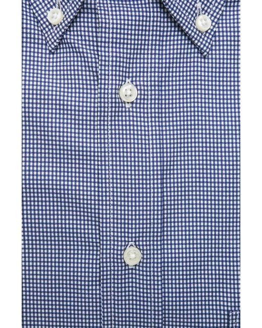 Robert Friedman Blue Cotton Shirt for men