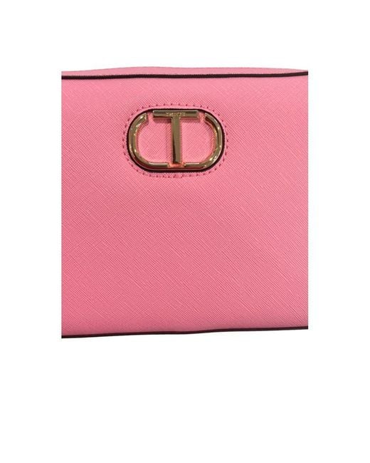 Twinset Pink Pu Crossbody Bag