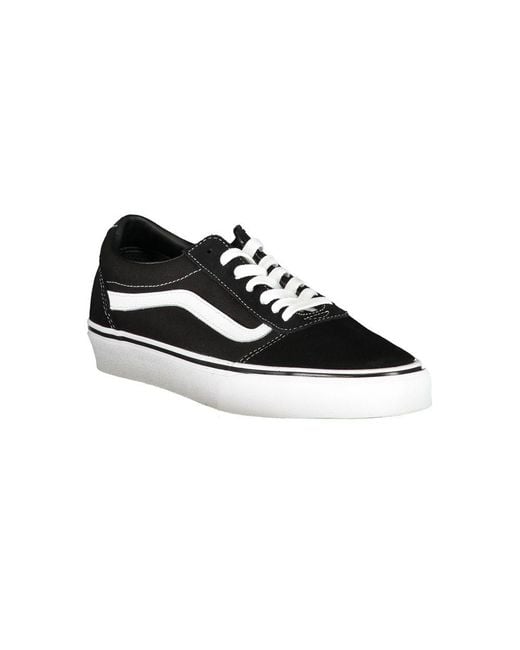 Vans Black Ward Canvas Lowtop Sneakers for men