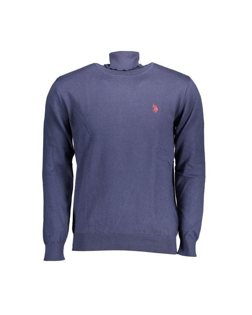 U.S. POLO ASSN. Blue U. S. Polo Assn. Cotton Sweater for men