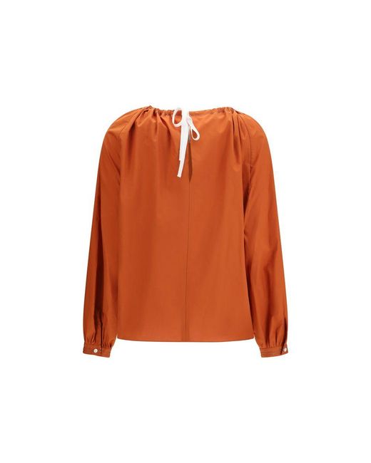 Marni Orange Cotton Polo Shirt