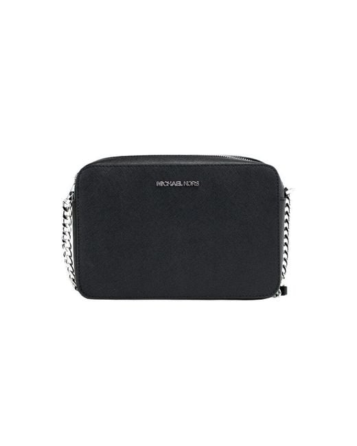 Michael Kors Black Leather Crossbody Bag