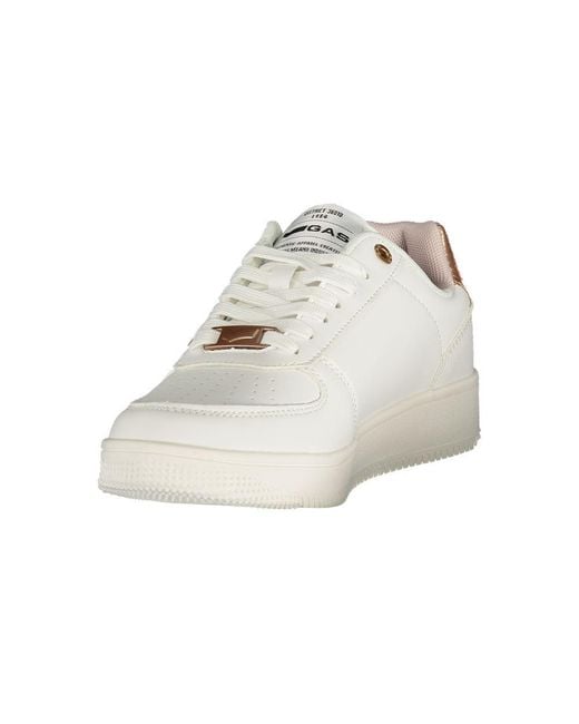 Gas Metallic Bianco Polyurethane Sneaker